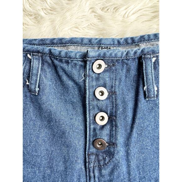 Y2K Button Fly Hot Pants Micro Shorts - Picture 3 of 4